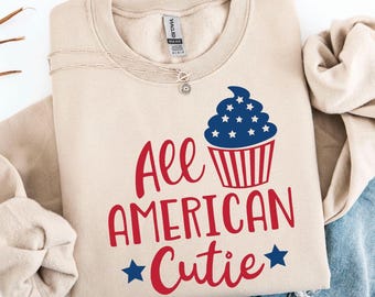 オールアメリカンキューティー svg 7月4日 svg 愛国的なアメリカの星 svg カットファイル Cricut シルエット インスタントダウンロード ベクター SVG png eps dxf