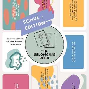 Zugehörigkeit beginnt mit Fragen – Schulversion | 50 Gesprächsimpulse für Kinder und Jugendliche | Teamkarten für Schule und Unterricht