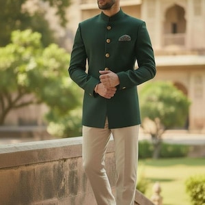 sachin and babi light blue dress Engagement Party Attire & Outfit Ideas for Guests, Bride & Groom main image 1