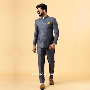 Black Jodhpuri Suit: Chikankari Embroidery, Indian Wedding Outfit