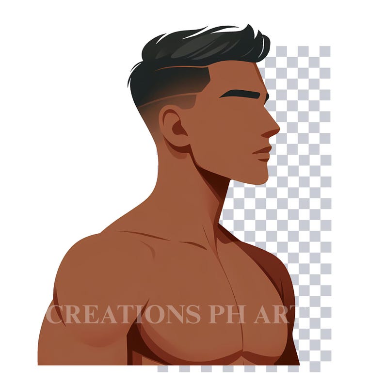 Faceless Body Clipart PNG Bundle: Men & Women Base - Digital Download ...