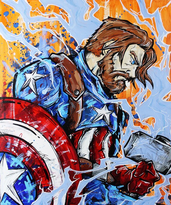Captain America The Worthy Beard Etsy Captain America The Worthy Beard Etsy