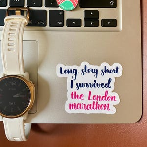 Adesivo ispirato alla Maratona di Londra, adesivo per finisher della Maratona di Londra, maratone principali, 6 Star Majors, World Majors, regalo per corridori, adesivo in vinile
