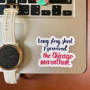 Adesivo Maratona di Chicago, Adesivo Finisher Maratona di Chicago, Maratone Major, 6 Star Majors, World Majors, Regalo per Corridori, Adesivo in Vinile