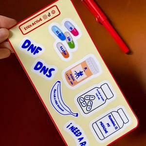 Running Sticker Sheet | Vinyl Stickers | Laminated Fitness & Marathon Stickers for Runners | Journals | Water Bottles | Runners Gift |
