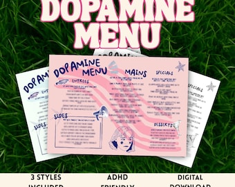 ADHD Dopamine Menu Printable | Neurodivergent Brain Reset Tool (Digital Download)