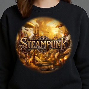 Steampunk Text Art: Industrial Design, Printable PNG JPG (Digital Download)