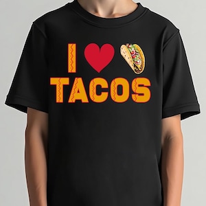 I Love Tacos PNG: Bold Graphic Design, Sublimation Art (Digital Download)