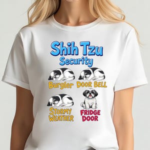 Shih Tzu Security PNG: Funny Dog Lover Digital Download