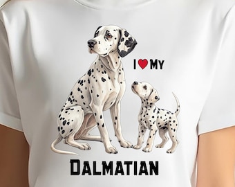 I Love My Dalmatian — Dalmatian & Puppy Digital PNG Bundle (5 PNGs)