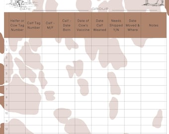 Rejestr śledzenia bydła - praca nad rejestrem bydła