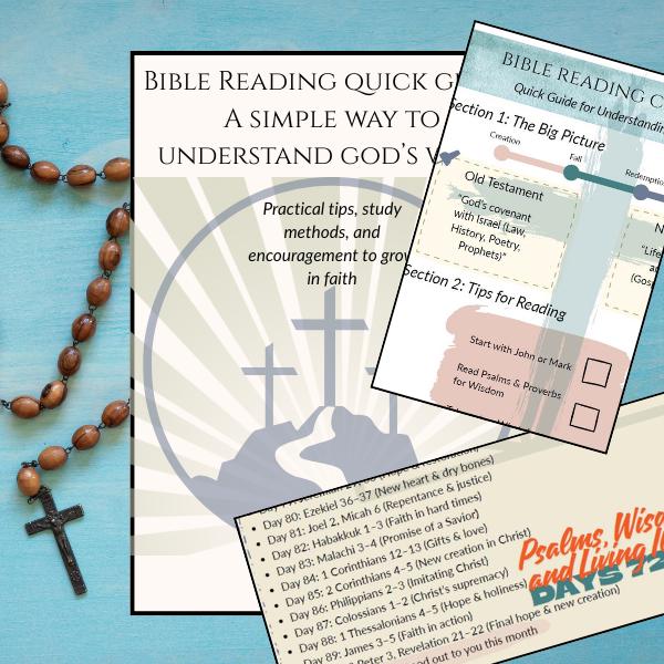 BUNDLE - Bible Reading Cheat Sheet, Quick Guide & Reading Plan - Etsy