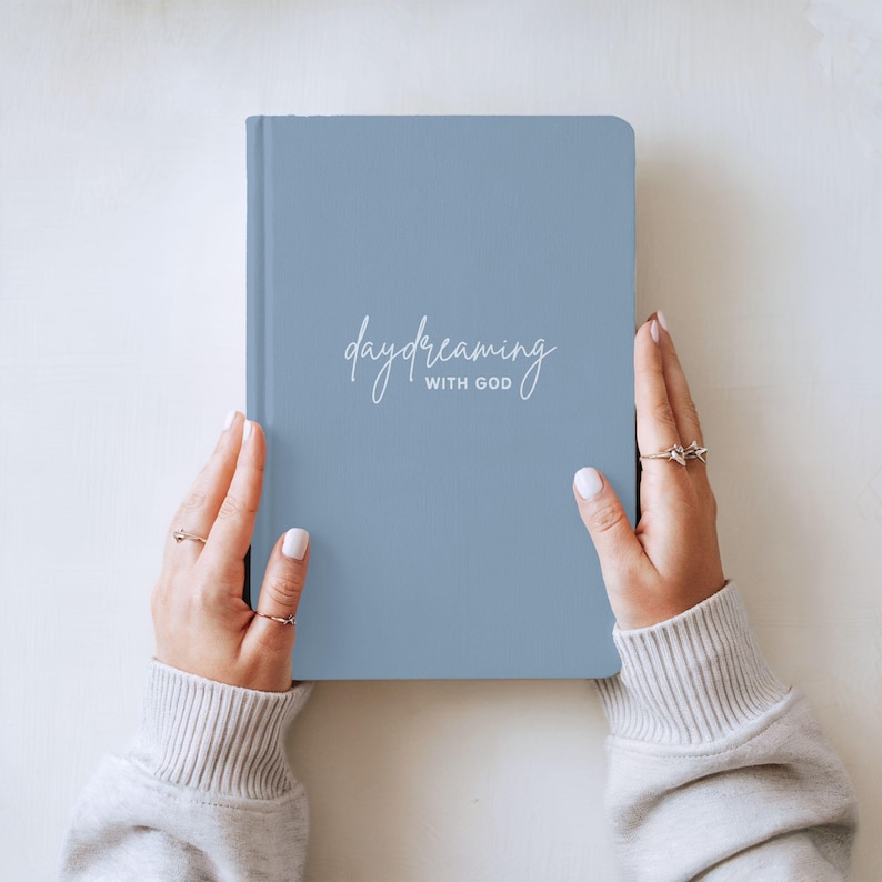 Daydreaming With God Prayer Journal: Sky Blue Lined Hardcover Journal ...