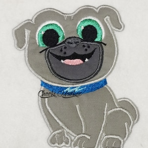 Ready to Ship RTS Boutique Custom Puppy Pals Bingo A.R.F dog embroidery Applique Patch DIY Lg and SM iron on