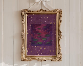 Fairycore Celestial Wall Art Print: Whimsigoth Goblincore Decor (Digital Download)