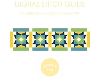 STAR QUILTED Needlepoint Digital Stitch Guide