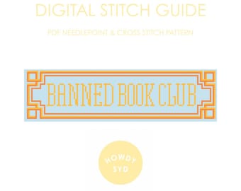 BANNED BOOK CLUB Nadelspitze Digitaler Stichführer