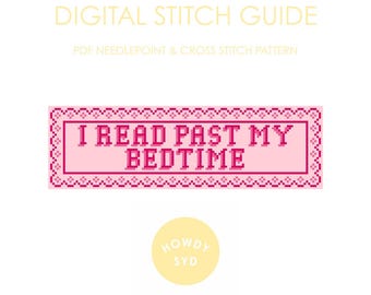 PAST MY BEDTIME Digitaler Stich-Führer für Nadelspitzen