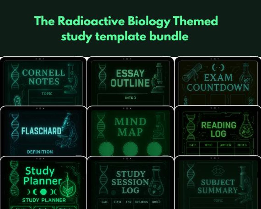 Student Study Planner Bundle 9 Digital Note Taking Templates iPad ...