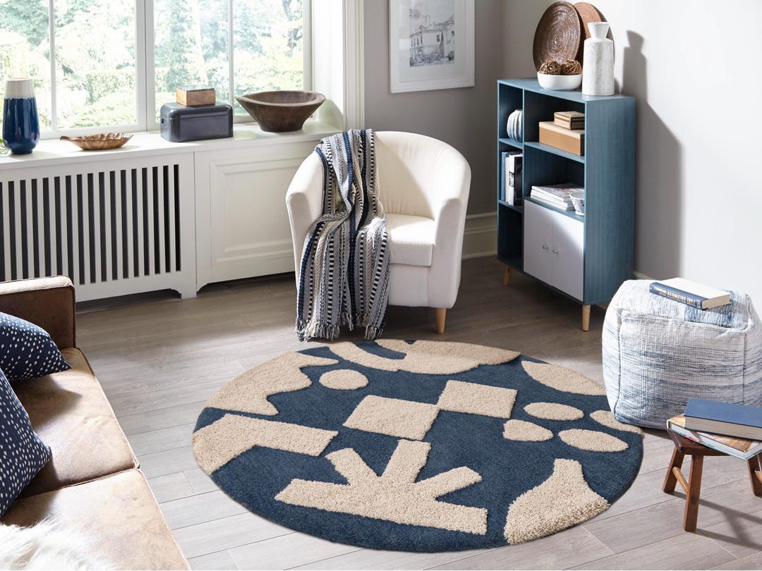 Hand Tufted Wool Rug With Modern Design ,%100 Customized Hand Tufted ...