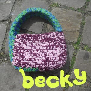 Becky – A Chunky Crochet Bag Pattern (DIY Handbag Tutorial, Instant Download, Beginner Friendly)