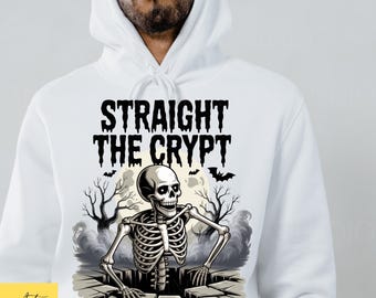 Spooky Skeleton PNG: Halloween Sublimation Design (Instant Download)