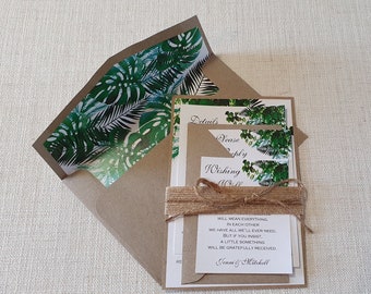 Greenery Wedding Invitation SAMPLE