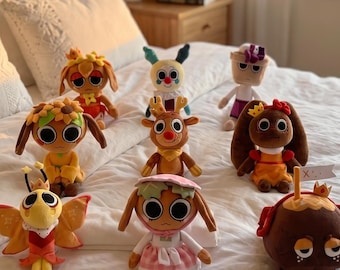 NEW 2026 Horror Game Toon Plush Doll Cute Dandy World Ragdoll Filled Doll Toy Soft Pillow Game Flower Doll Birthday Gift