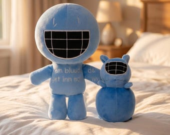 Forsaken Bluudude Kiddbluu Plush Toy Black Suit Stuffed Doll Home Decor Collectible Gift For Game Enthusiasts Peripheral Gift
