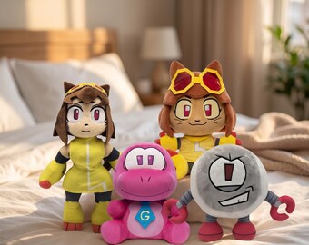 Gameoverse Kit Gobbles Kaboodle Plush Toy Pink Soft Stuffed Animal Anime Game Peripheral Cute Doll Adult Home Decor Collection