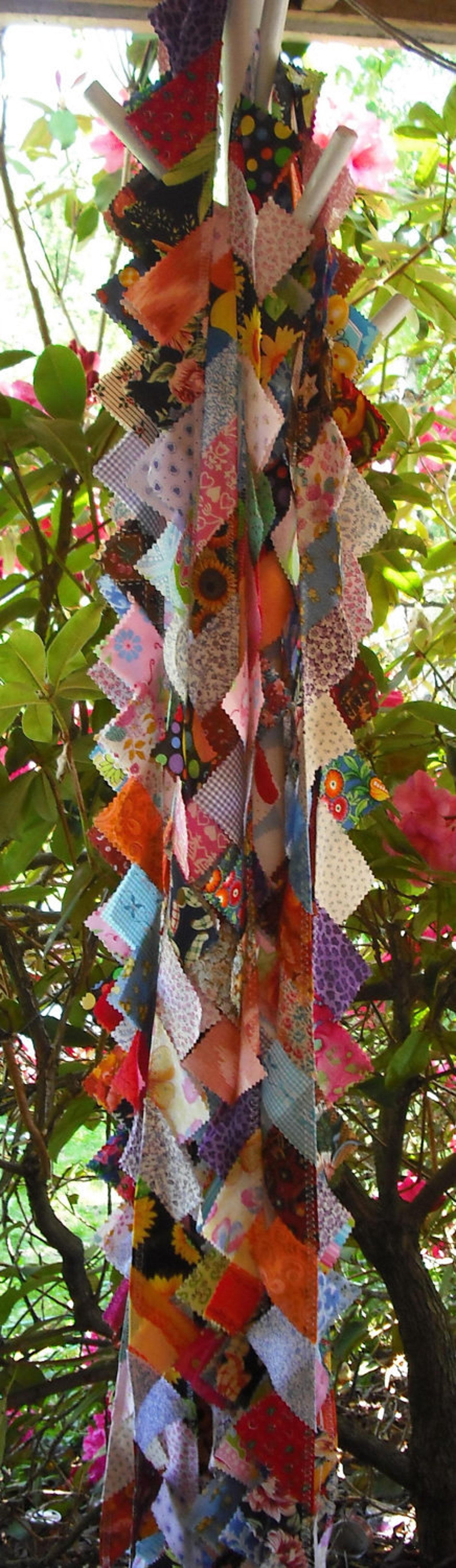Fabric Triangle Bunting Garland Multiple Color Prints Party Etsy