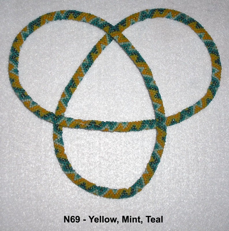 Peyote Stitch Rope Necklace or Loop Bracelet Slip Over Head Jewelry Beadwork Beading Glass Seed Beads