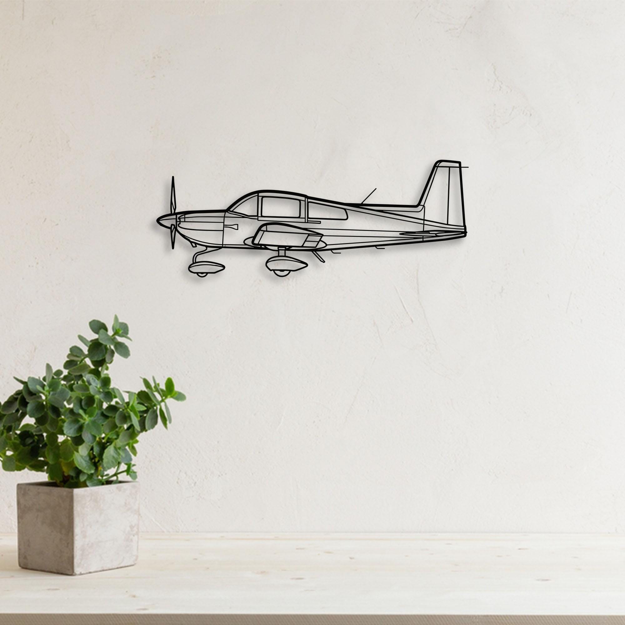 Grumman Tiger AG-5B Aircraft Vector File – Laser Cut Wall Art (svg, Dxf ...
