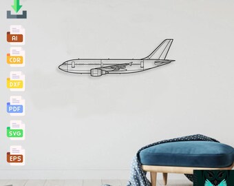 Airbus CC 150 Polaris - Svg Dxf Ai Pdf - Cnc Plasma Laser Cut Jet Airplane Metal Wall Art Vector