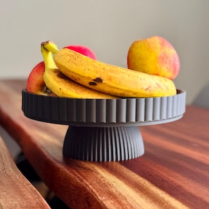 Ciotola per frutta stampata in 3D | Ciotola decorativa | Ciotola | Ciotola per frutta con base