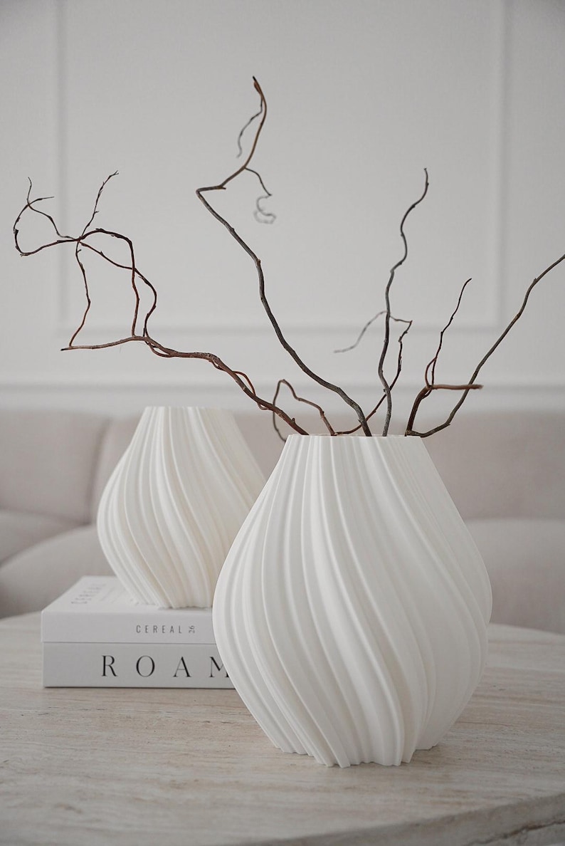 Persönliche Geschenkidee: 3D-gedruckte Vase „Lunava“ – ideal für Geburtstage, Hochzeiten oder als kleines Dankeschön.