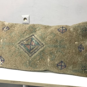 1 Ft x 2 Ft Kilim Pillow 12 x16 inç Antique Pillow,Carpet Pillow,Moroccon Pillow,Decorative Pillow,Throw Pillow,Bench Pillows,Rug 30x60 Cm