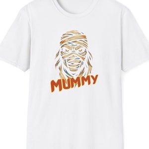 Retro Mummy T-Shirt - Vintage Horror Graphic Tee for Halloween & Spooky Season