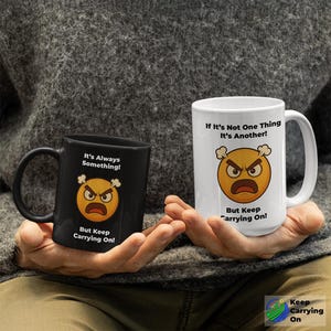 Funny SNL Quote Mug, Roseanne Roseannadanna &quot;It&#39;s Always Something&quot; Coffee Cup, Inspirational Gift, Funny Work Mug
