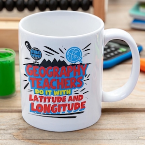 Grappige mok aardrijkskundeleraar - perfect cadeau voor opvoeders