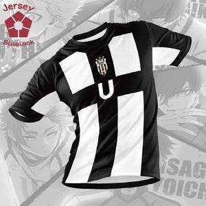 maillot de football bluelock uber, chemise cosplay barou, t-shirt unisexe Blue Lock, Anime été, 3D , FootBall , Ego , Lorenzo , Aiku , Baro