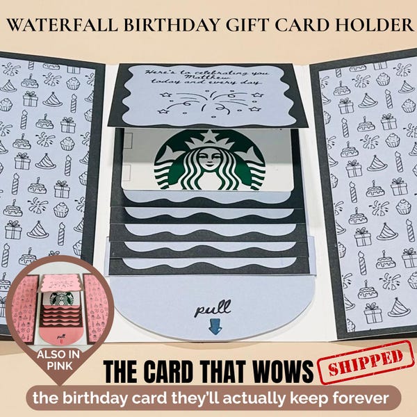 gift card holder book handmade birthday card grandfather gift card book coworker gift college survival kit son gift handmade DIY trend blue