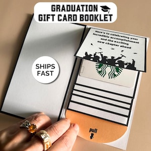 Graduation Gift Card Holder Book Handmade Grad Card Son Gift Card Book ...