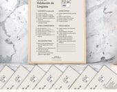 Spanish cleaning checklist house cleaning list daily weekly monthly cleaning chore chart housekeeper form Airbnb home cleaning business