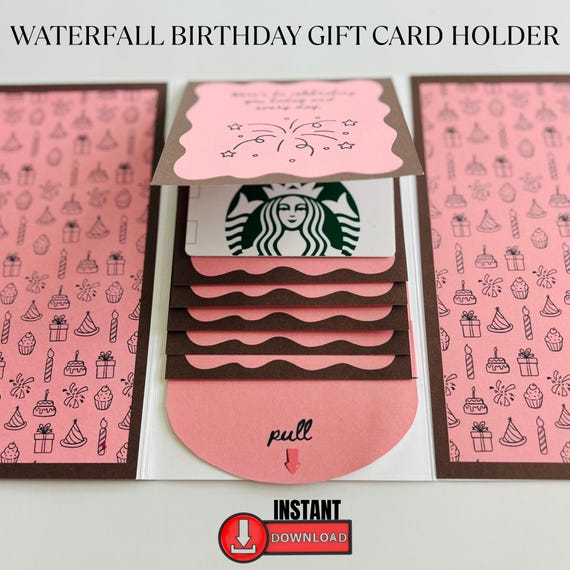 gift card holder book DIY print birthday card grandmother gift card book coworker gift college survival kit daughter gift handmade DIY trend