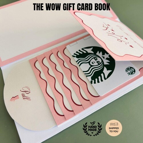 Birthday gift for her gift card holder handmade birthday gift for mom coworker gift for friend college survival kit daughter gift card book