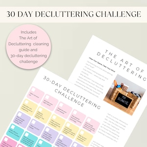 30-Day Decluttering Challenge: Home Organization Guide (Digital Download)