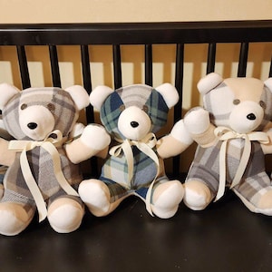 10” Memory Bear-made from a loved ones shirts or garments