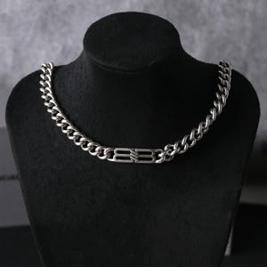 Vintage twist necklace, 925 silver plated twist necklace, y2k jewelry, birthday gift