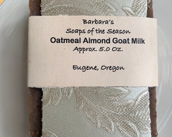 Oatmeal Almond Goat Milk Soap